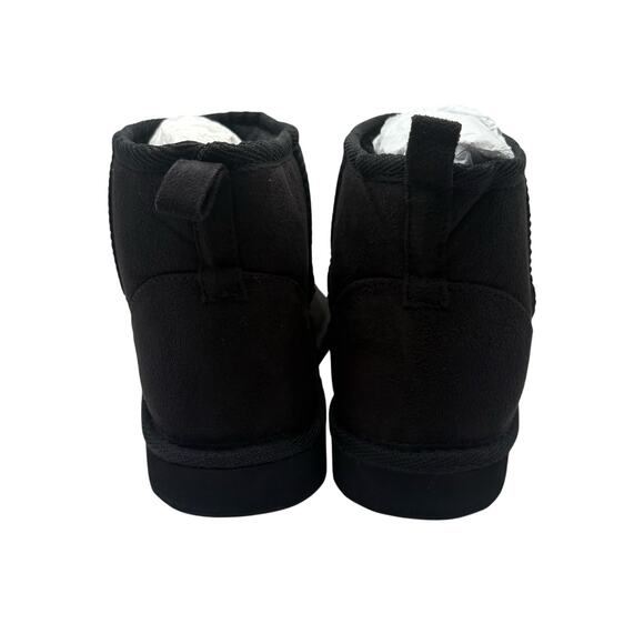 Stitch Fix MIA Bearpaw Shorty Black SZ 6 Suede Ankles Boots Bootie Shearling - Picture 4 of 6